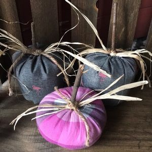 💰final discount💰Flamingo Fabric pumpkin set